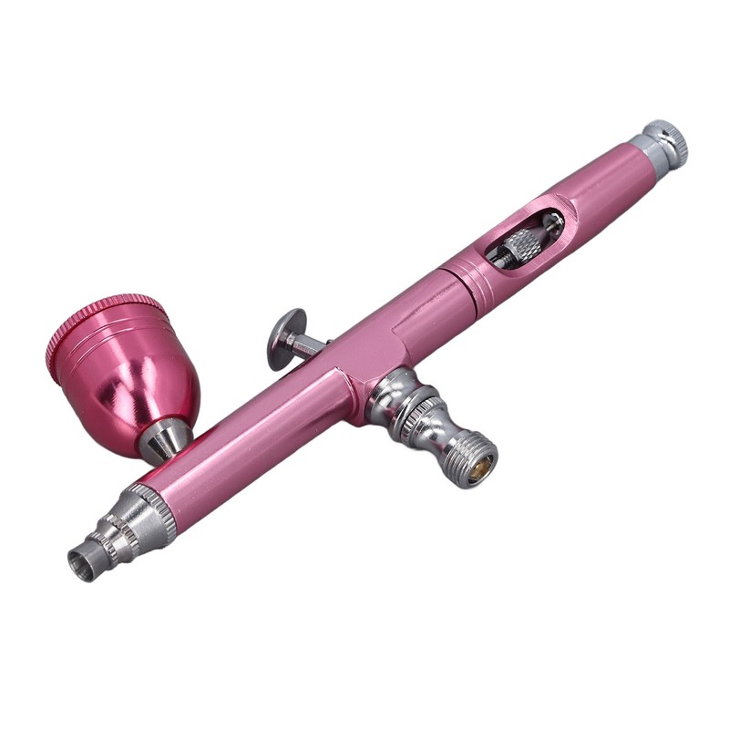 Airbrush Gun Pink 0.3mm Diameter Nozzles Portable Air Brush Painting