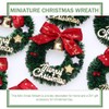 MAGICLULU Christmas Wreath Decorations 10pcs Mini Christmas Wreaths with Bow