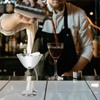 Ciieeo 1pc Elegant Stainless Steel Cocktail Goblet Wine Cup for