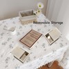 Wzttdm 3 PCS Blank Natural Wood Box Case Container, Unfinished