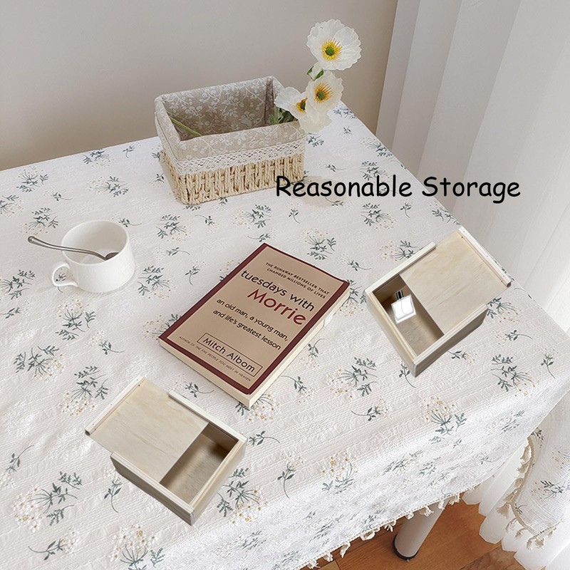 Wzttdm 3 PCS Blank Natural Wood Box Case Container, Unfinished