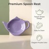 2 Pcs Ceramic Tea Bag Holder Set, Teapot Shaped Tea