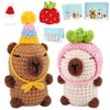 Rppiup Crochet Kits for Beginners Adults Kids, 2pcs Animal Capybara
