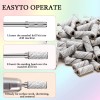 Eruika 100pcs Nail Drill Bits Small Sanding Bands with Upgrade