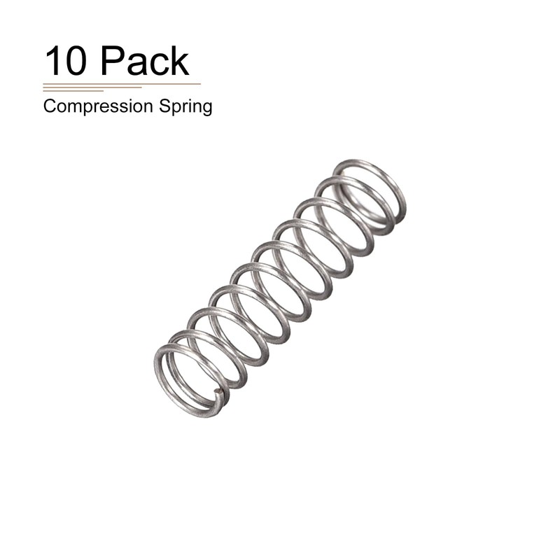 DTGN 0.4x4x15mm(DxODxL) Compression Springs, 10 Pack Perfect for Machinery, Spring