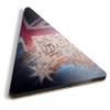 1 x Triangle Coaster - Australian Flag Map Australia Cork
