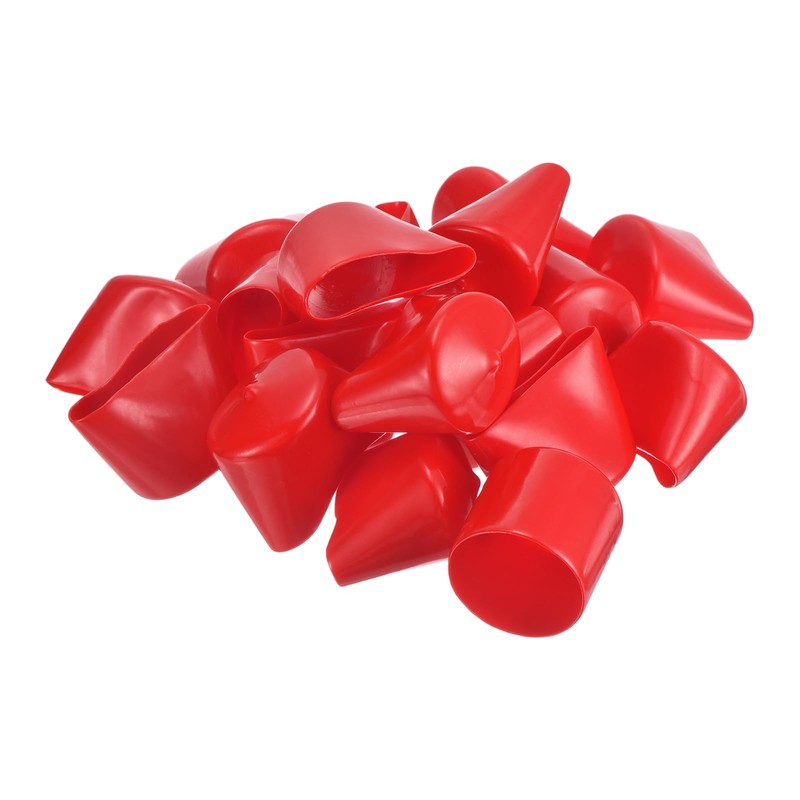 sourcing map 20pcs Rubber End Caps 38mm ID Vinyl Round
