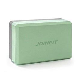 Yoga Block, High Density EVA Foam Yoga Brick,23x15x8 cm Eco Friendly Pilates Block,Non-Slip Foam Block Yoga Pilates Equipment Exercise Block Pilates Brick ﻿ (Light Green & Grey, 1 PCS)