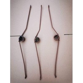 Small Torsion Springs, Total Length: 23.6 inches (600 mm), Wire Diameter 0.2 inch (6 mm), Includes Stainless Steel Safety Hook, Rust Resistant, Non-Rust Painting, Perfect for Making Your Own Traps (Pack of 2)