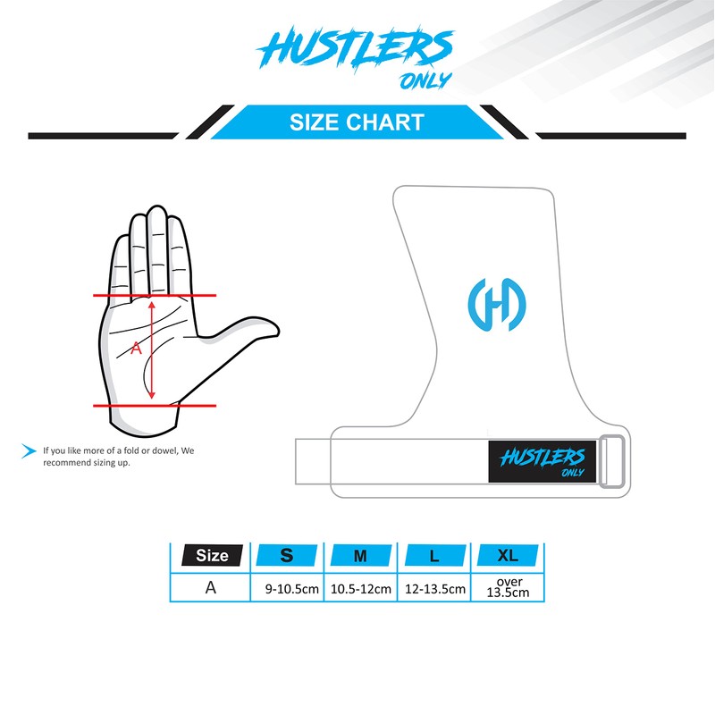 Hustlers Only Gymnastic No Holes Hand Grips for Weightlifting and