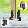 Wpbhk 4Pcs Adjustable 4x4 Wood Fence Pergola Post Base Brackets