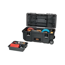 Keter ROC Pro Gear Heavy Duty Tool Storage Rolling Mobile Toolbox 28 inch Black/Grey
