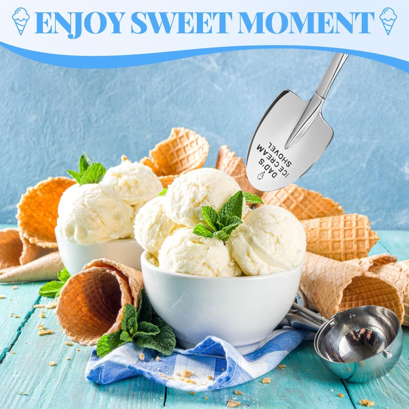 BORISCA For Dad Ice Cream Shovel Dad Birthday Gifts Presents