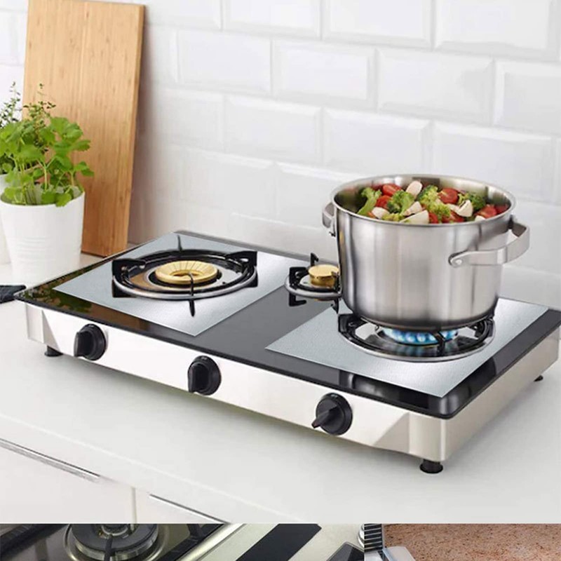 10 Pcs Stove Burner Covers 27 X 27 Cm 0.2mm