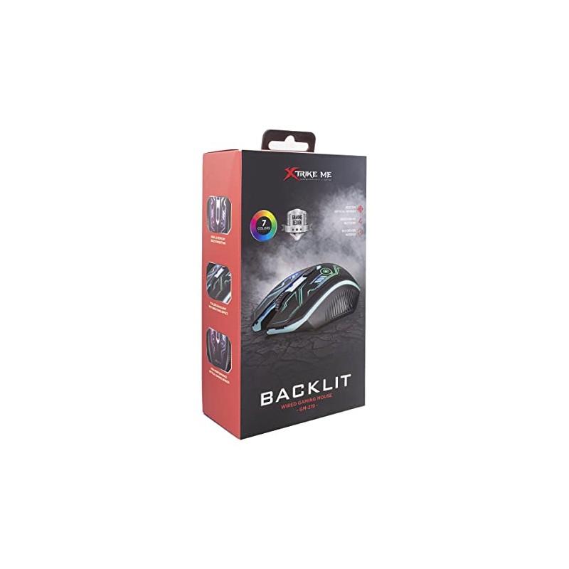 Xtrike Me Dream My Life GM-219 Mouse, Black