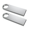 ABLAZE 2GB USB Flash Drive 2 Pack, Metal Flash Drive