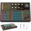 Sound Mixer Board, Voice Changer Sound Card with Multiple Sound