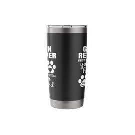 Golden Retriever Gifts Quote Dog Lover Paw Print Stainless Steel Insulated Tumbler