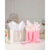 LFCXHTY 10 Pack Square Gift Bags with Tissue Paper Solid