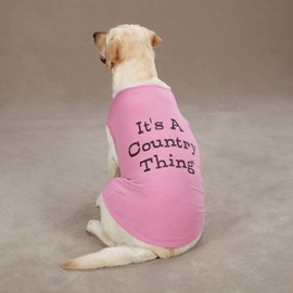 Zack & Zoey Cotton Country Thing Dog Tank Top, Small/Medium, Pink