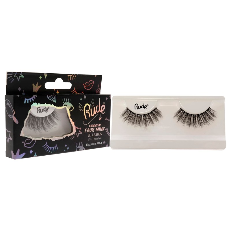 Rude Cosmetics Essential Faux Mink 3D Lashes - Exquisite Pair