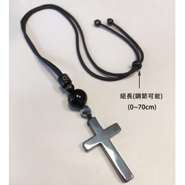 Ecooon 5A Black Tourmaline Terahertz Ore Cross Arrow Necklace Bracelet Crystal Healing Pendant Natural Stone Power Stone Necklace (black tourmaline), Psychic Purification Stone, Obsidian Power Stone,