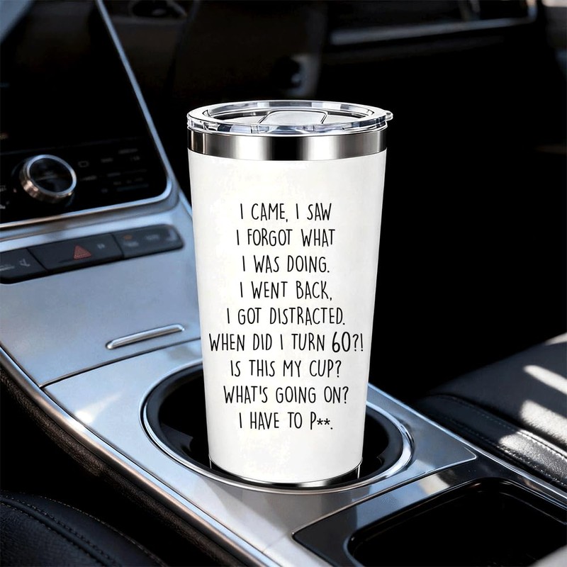 60th Birthday Gifts for Women Men,20oz Tumbler GIfts