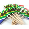 JBCD South Africa Toothpick Flag South African Mini Small Cupcake