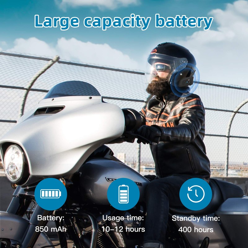 EJEAS V6PRO Motorcycle Intercom Bluetooth Headsets 1200 m up to