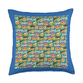 Pretzel Love Pastry Baking Pretzels Maker Bakers Throw Pillow