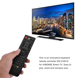 Vbestlife Control Remoto Repuesto de Mando a Distancia para para HISENS E TV, Control Remoto de la Televisión para HISENS E EN-31201A.
