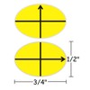 Embroidery Target Stickers 3/4"×1/2" Oval Shape Planner Calendar Scrapbooking Crafting