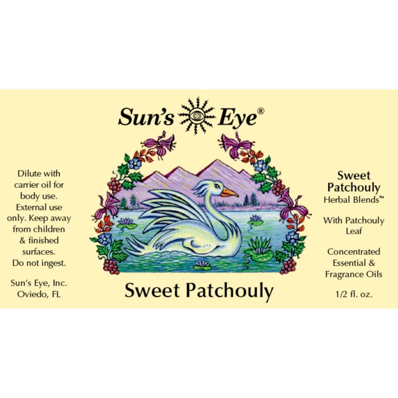 Sun's Eye Sweet Patchouly Oil, 0.5 Fl Oz (Pack of