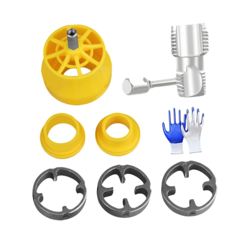 MagiDeal PVC Pipe Threader Kit Plumbing Tools Multifunction Internal Thread