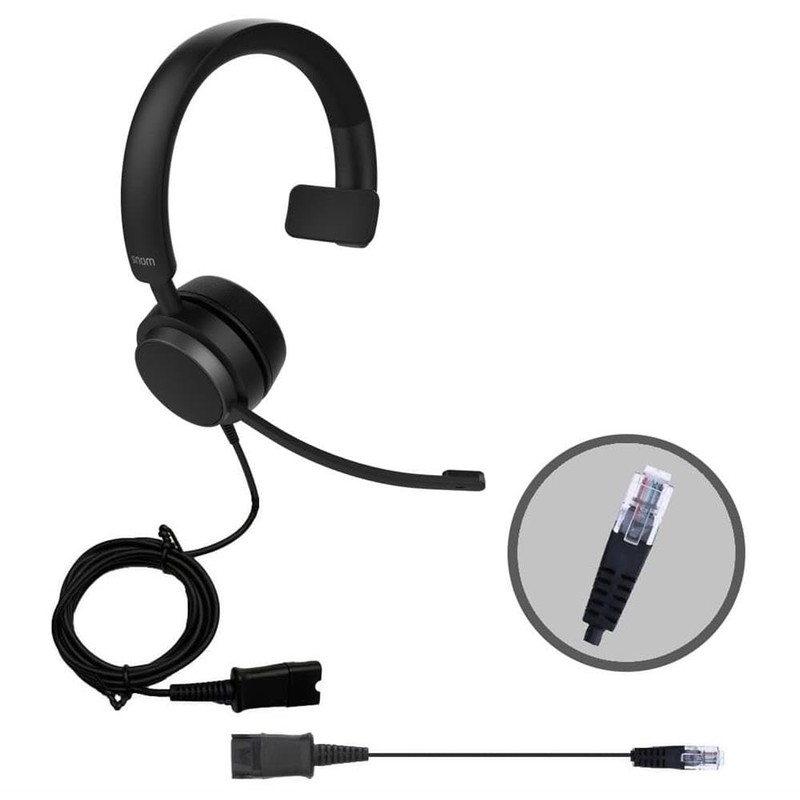 Snom A310M Professional Headset for Call Center - Monaural Headphones