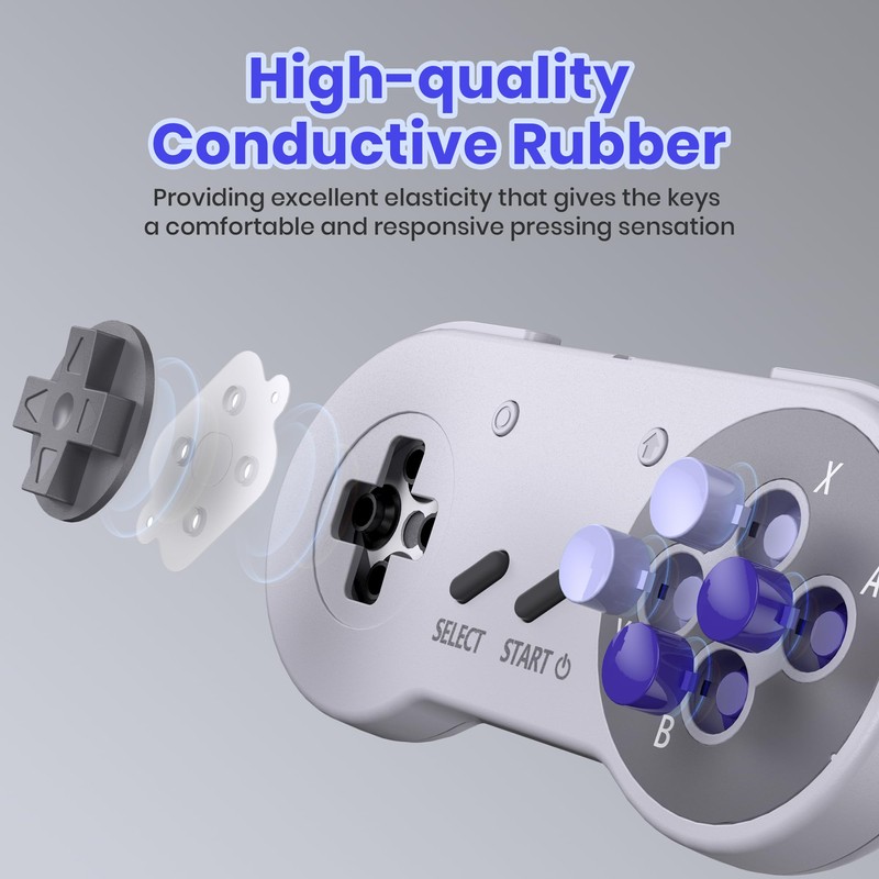 miadore Wireless USB SNES Controller für Windows PC/Laptop/OS MAC/Raspberry PI/Switch/Swith