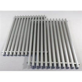 BBQ Grill 2 Piece Stainless Steel Cooking Grates 15" X 22-3/4" Compatible with Most Weber Grills BCP65905 OEM