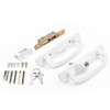 DECEBALUS Sliding Glass Patio Door Handle Set with Mortise Lock