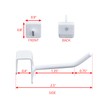 Ikee Design 24 Pcs Small Metal Panel Hook Hanger for