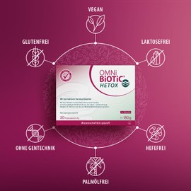 OMNi BiOTiC OMNi BiOTiC HETOX, 30 Portionen (180g), 9 Bakterienst?mme, 15 Mrd. Keime pro Tagesdosis, Pulver, Vegan, Glutenfrei, Lactosefrei, Zur t?glichen Anwendung