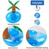 LIYDE 6 Pack Palm Tree Inflatable Drink Holder Floaties for