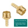 Brass Pipe Adapter, 12 Pieces 8 mm Barb x 3/4