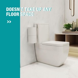 Conworld Toilet Paper Holder for 2 Roll Tissue, Over The Tank Toilet Paper Holder, Stainless Steel Rustproof Toilet Paper Storage Wall Mount, for Rv, Bathroom Storage and Organization, Silver, 1 Pack