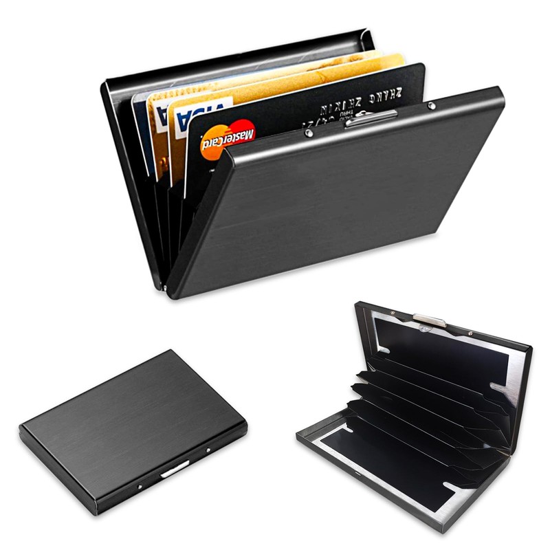 AfitLulu Metal Business Card Holder Case, Ultra-Thin Travel Business Card