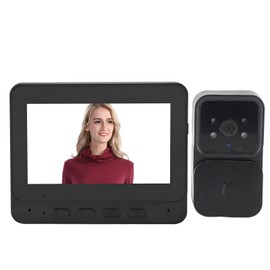 Jectse Video Doorbell Intercom System, 1080P Video Doorbell Camera with Monitor, Night Vision Video Door Phone System, with Two Way Audio, 70 Degree Lens Angle