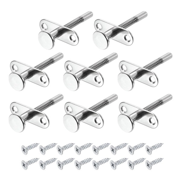 uxcell Plunger Latches, 6.5x65mm/0.26x2.56inch Steel Spring-Loaded Bolt Plunger Latch for