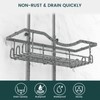 REINHARDT Shower Caddy Hanging Adjustable, Extended Length Rustproof Shower Caddy