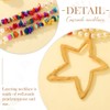 Zoestar Boho Pearl Necklace, Gold Star Pendant Choker Necklaces, Turquoise