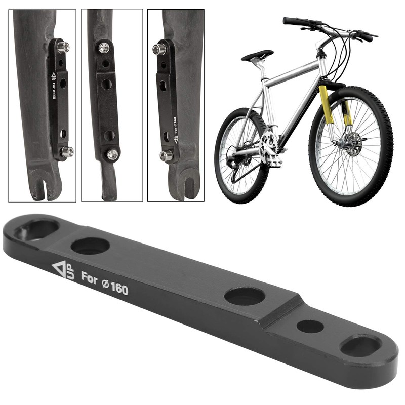 Hapivida Flat Mount Disc Brake Adapter Front, 140mm/160mm Bicycle Flat
