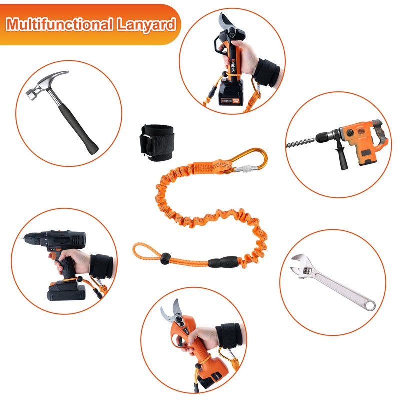 Anti-Drop Tool Tether for Power Tools, 15KG Load Capacity Safety